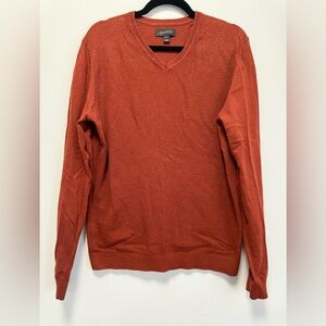 RW&CO. Orange V-Neck Sweater